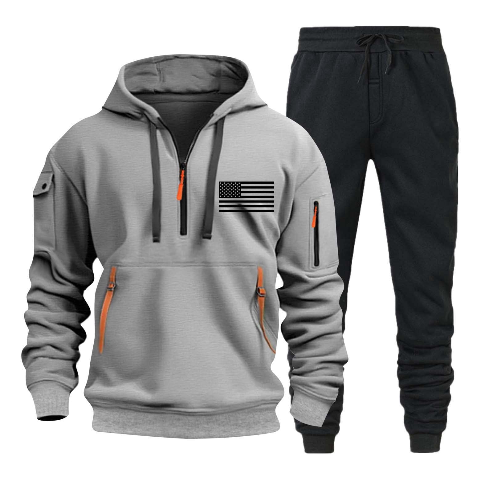 Autumn And Winter Sweater Hoodie Zipper Multi-pocket Pullover Sports Casual Suit