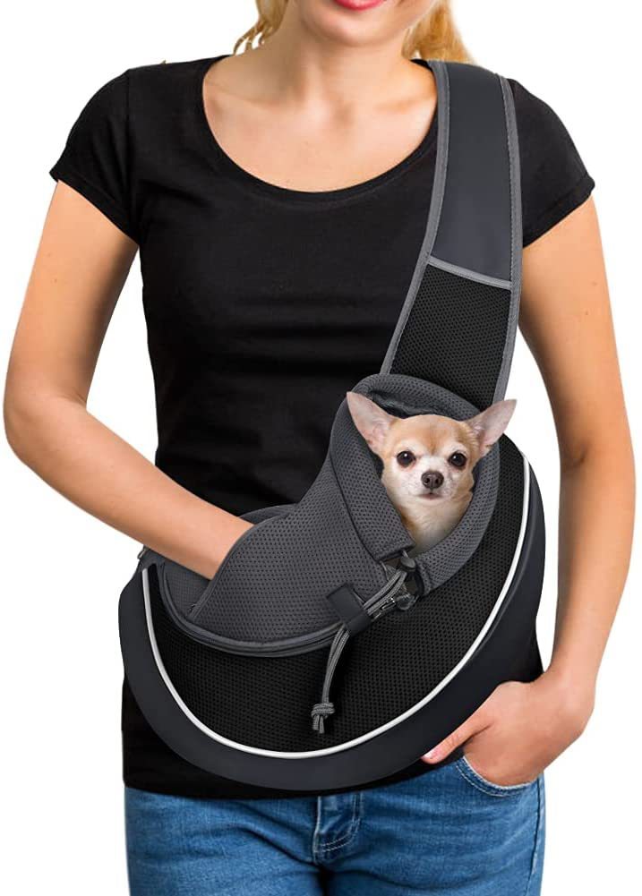 **Portable Crossbody Pet Carrier Bag for Dogs & Cats**