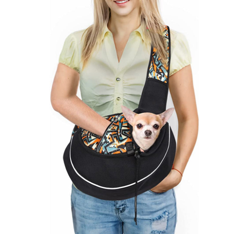 **Portable Crossbody Pet Carrier Bag for Dogs & Cats**